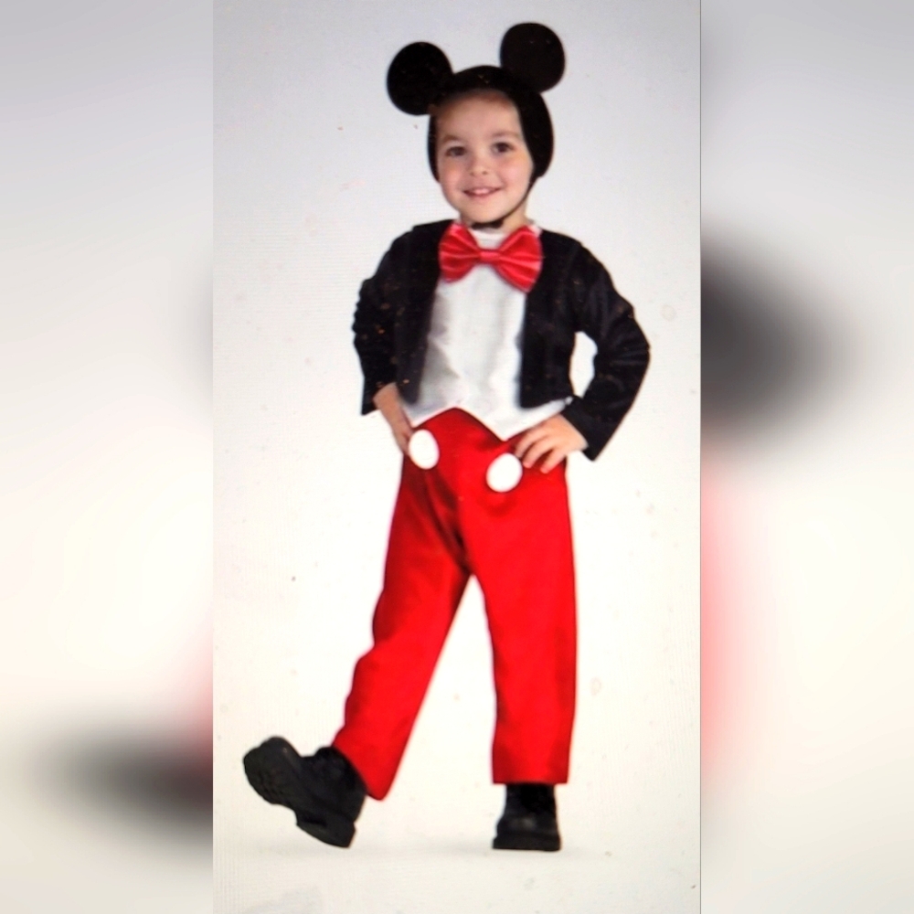 NWT DISNEY JUNIOR MICKEY MOUSE CHILD LARGE 4 TO 6 DELUXE COSTUME